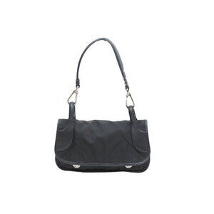 Prada One Shoulder Bag Triangular Plate Black